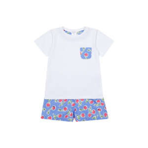 Deolinda zwemshort met t-shirt kers printje