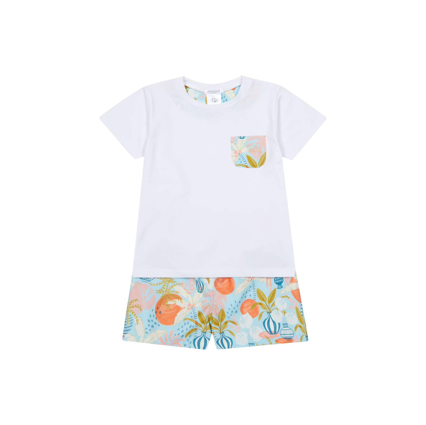 Deolinda zwemshort met t-shirt print