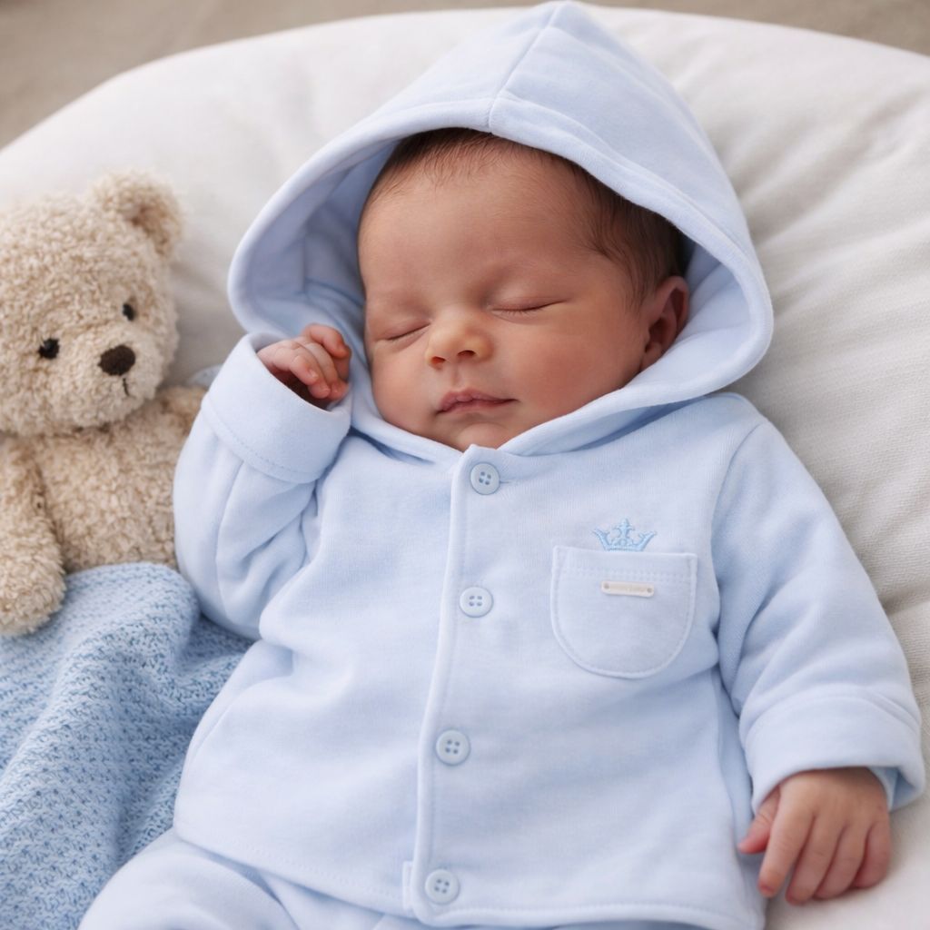 blues baby jas gevoerd licht blauw - Afbeelding 2