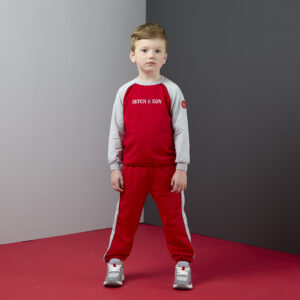 Mitch and son tracksuit Tyson