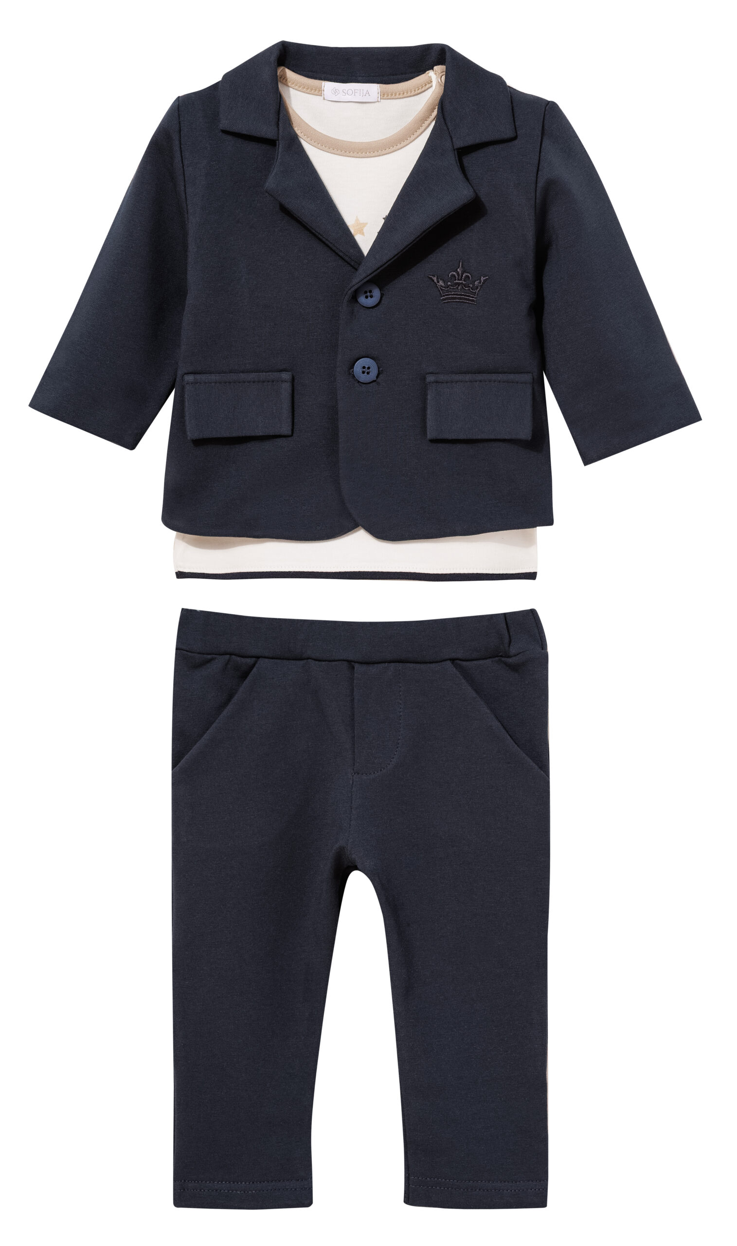 Sofija 3 delige set navy blue - Afbeelding 5
