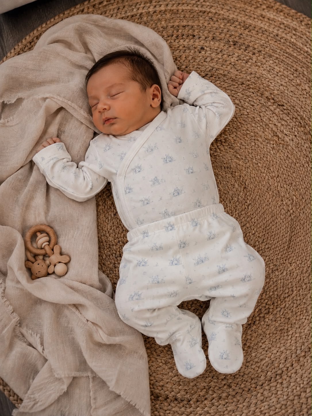 Babidu newborn gift set konijn blauw - Afbeelding 3