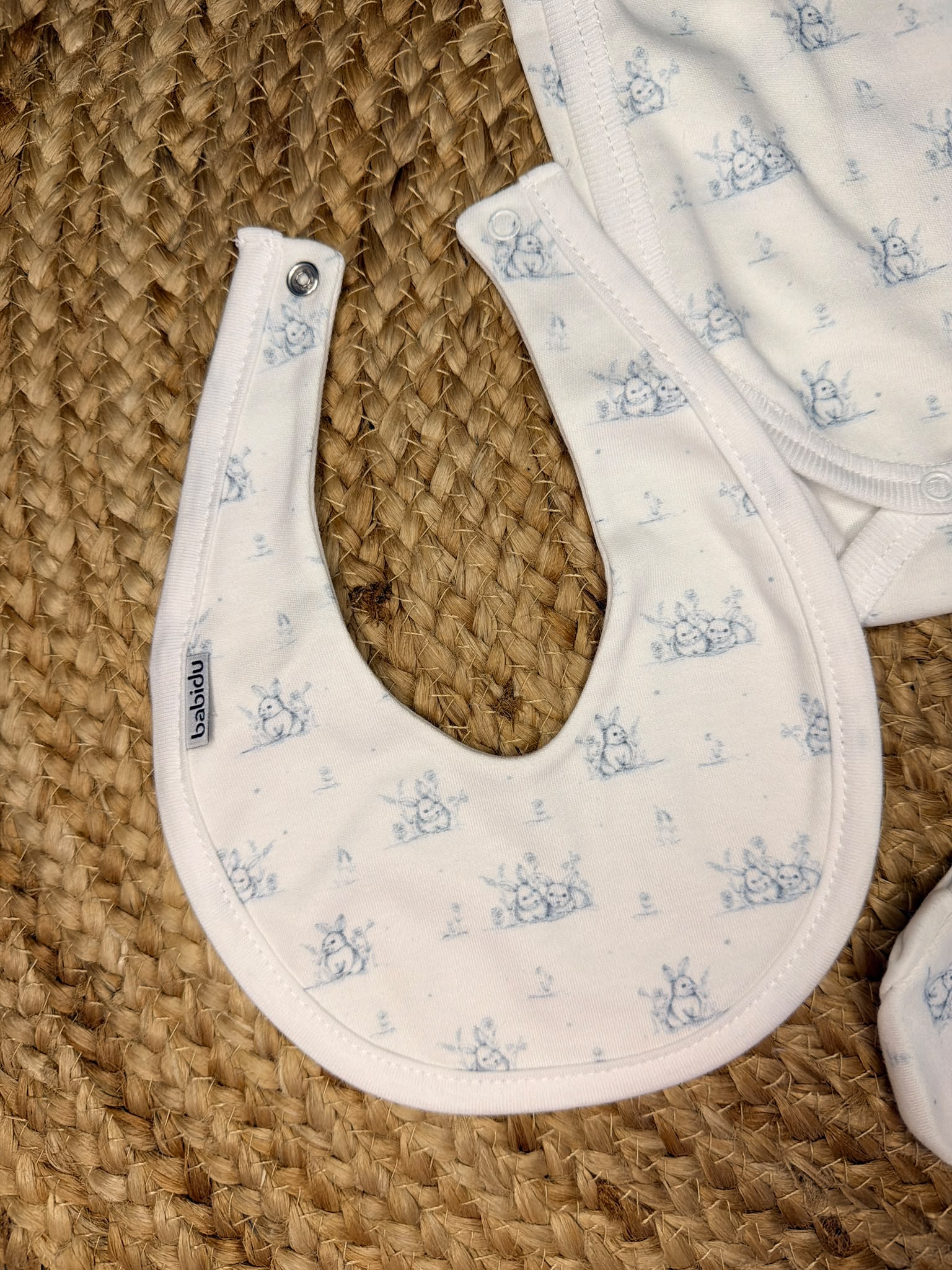 Babidu newborn gift set konijn blauw - Afbeelding 2