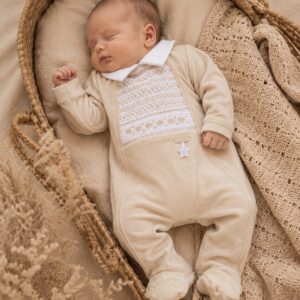 Bluesbaby velours boxpakje beige