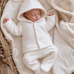 Baby Gi jasje ivory met teddy voering