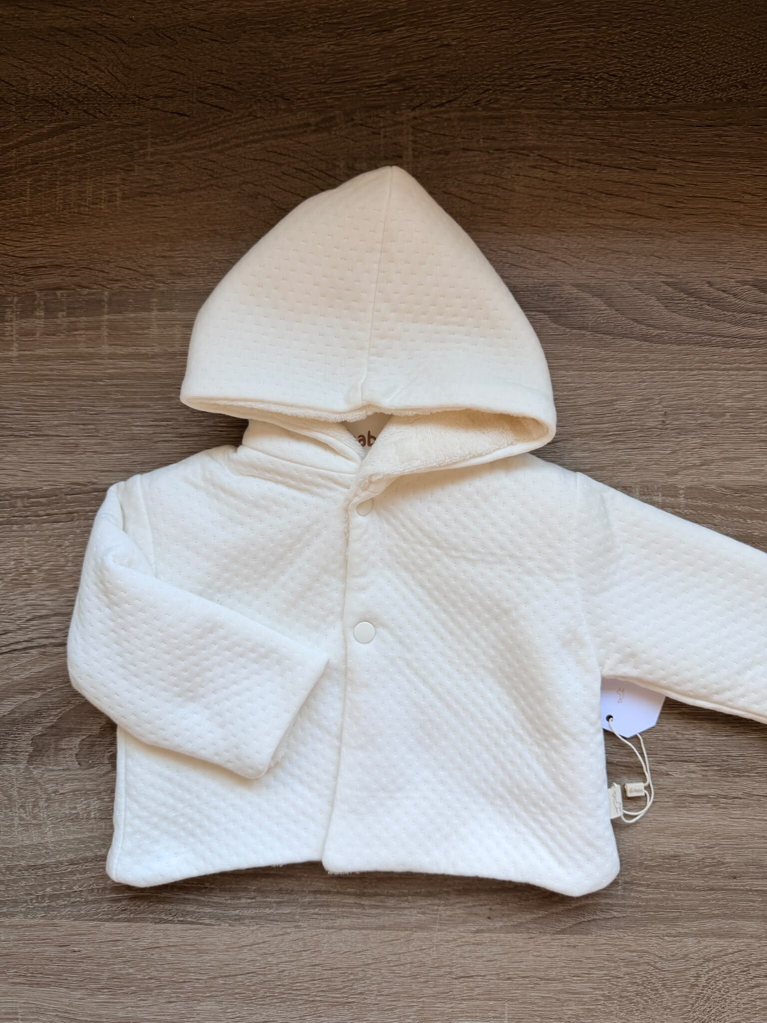 Baby Gi jasje ivory met teddy voering - Afbeelding 2