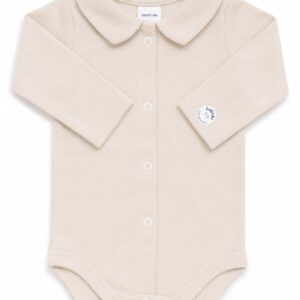 Babidu romper voorsluiting kleur zand