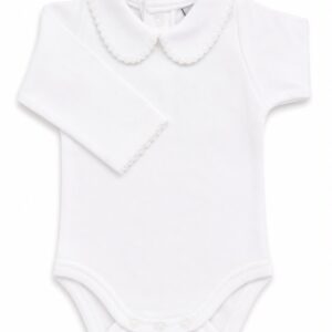 Babidy romper kraag klassiek wit
