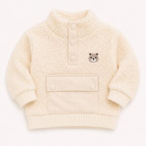 Dr kid Warme Teddy Trui met Beertje & Corduroy Details