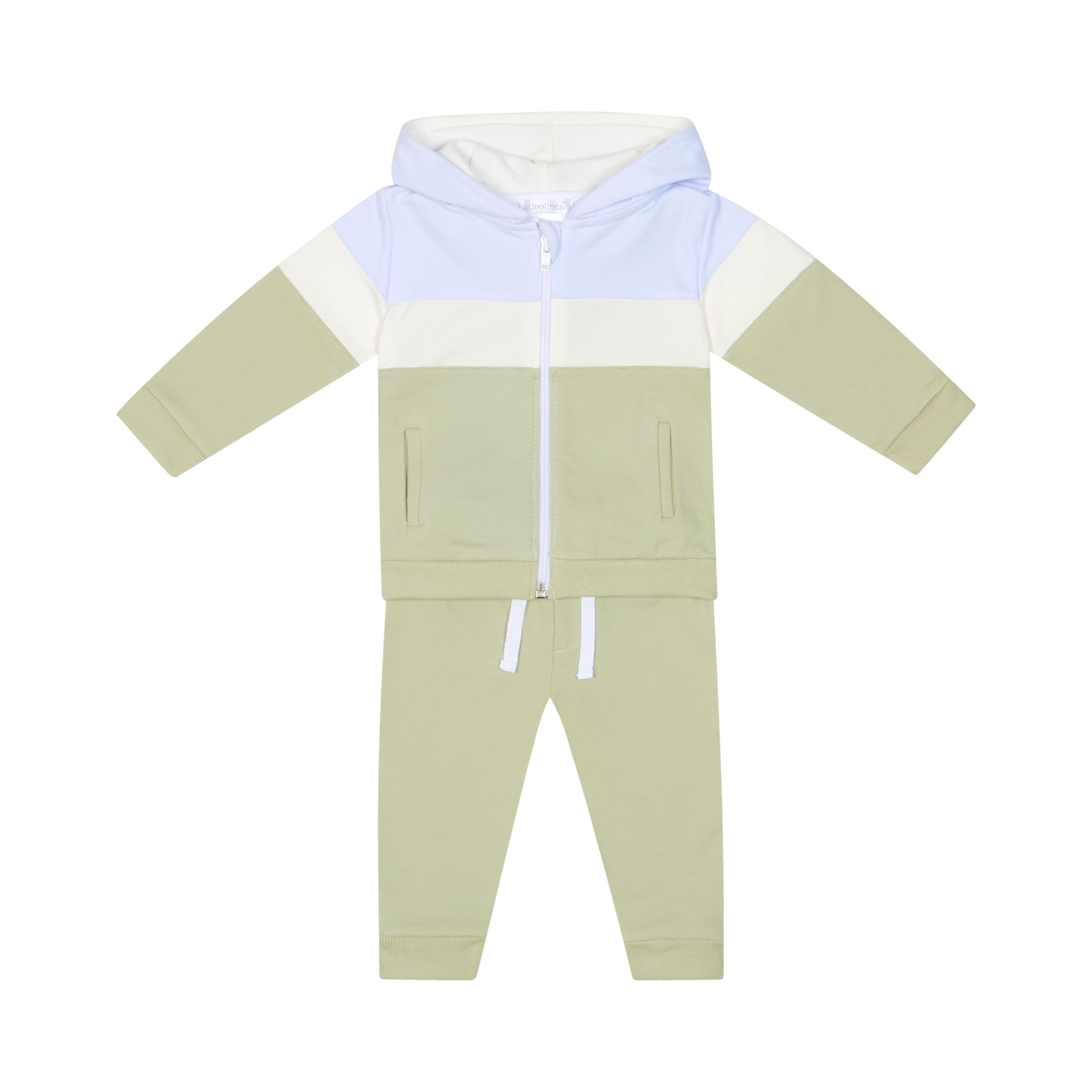 Deolinda Zip-Front Jogging Set color block - Afbeelding 2