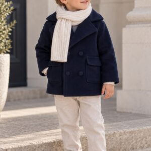 Klassieke Donkerblauwe peacoat Jas – Tijdloze Elegantie & Comfort