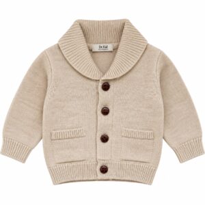 Dr. Kid Gebreid Vestje met Kraag – Beige