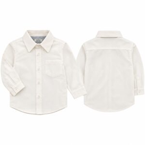 Dr. Kid Klassiek Katoenen Overhemd offwhite