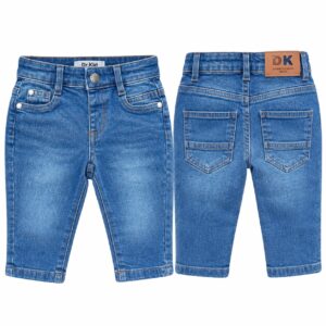 Dr. Kid jeans met Drukknoop – Medium Blue Denim