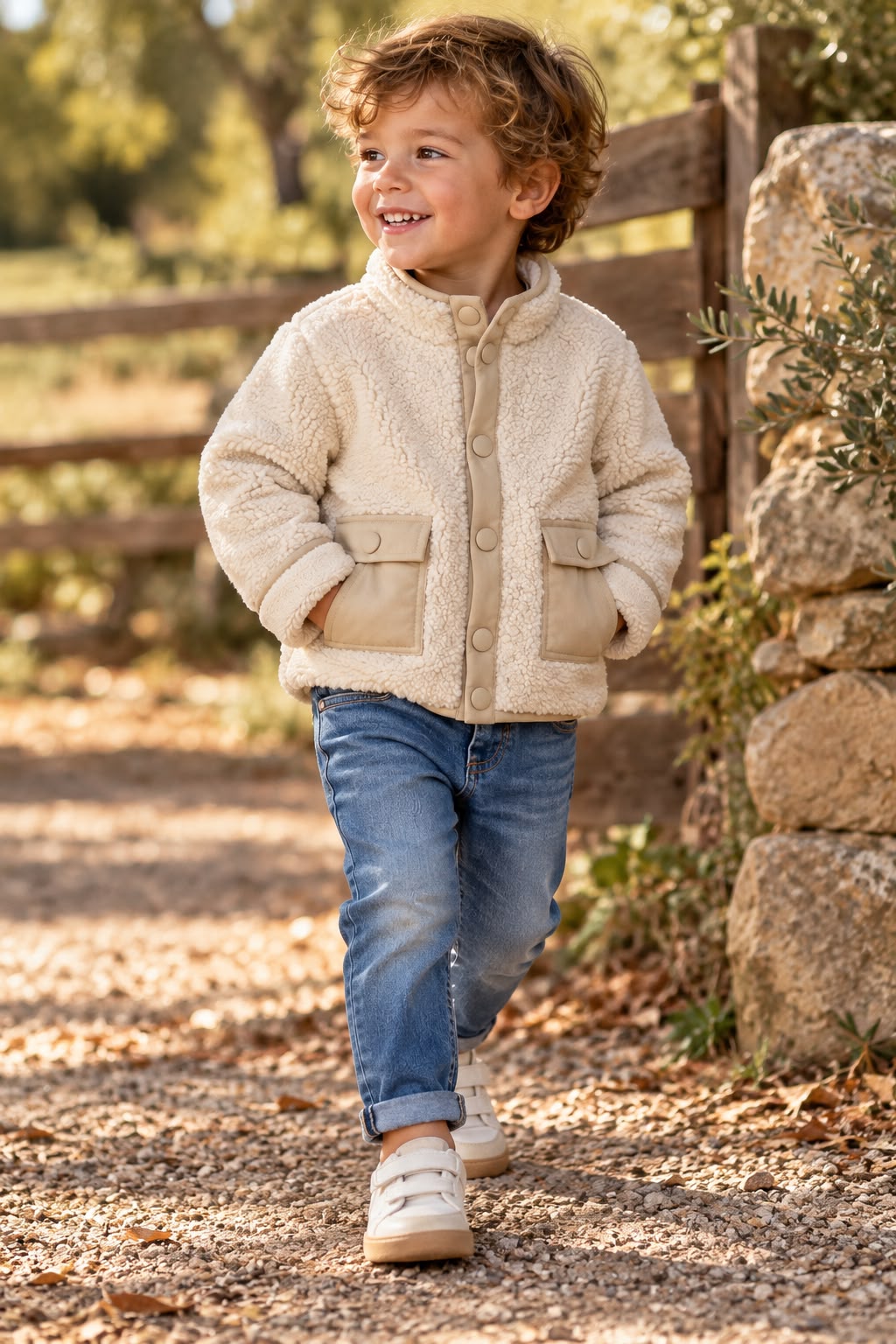 Dr. Kid jeans met Drukknoop – Medium Blue Denim - Afbeelding 2