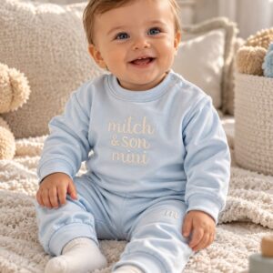 Mitch and son mini - set licht blauw